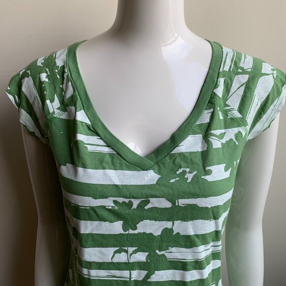 Billabong surf green stripe t-shirt - Picture 2 of 3